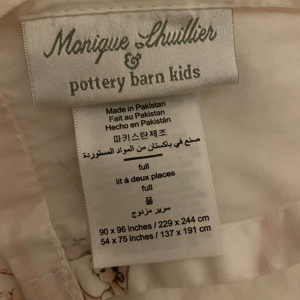 Monique Lhuillier pottery barn kids fairy sheets